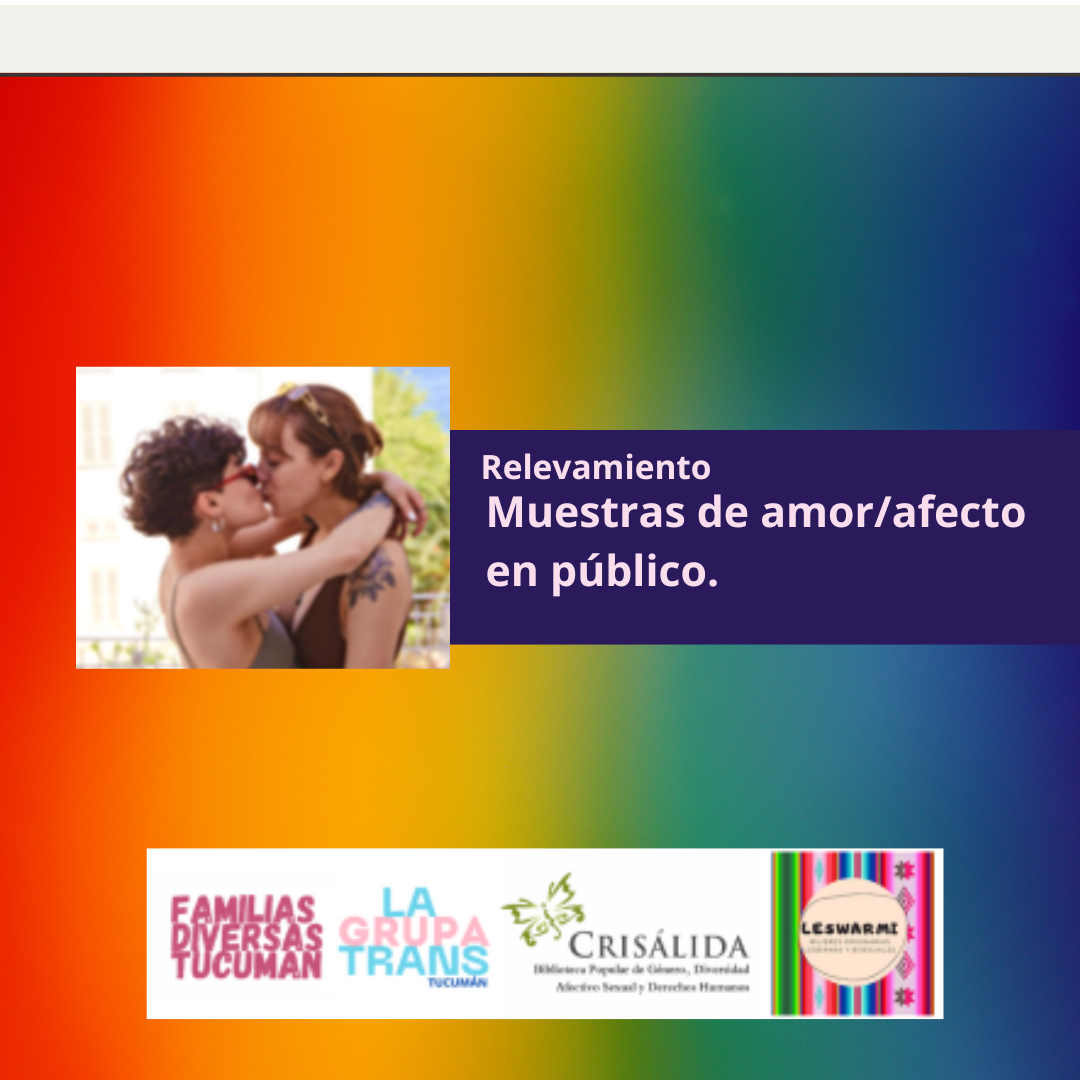 Muestras de amor / afecto en público.